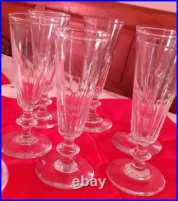 SUPERBE LOT DE VERRES EN CRISTAL DE BACCARAT 19e