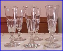 SUPERBE LOT DE VERRES EN CRISTAL DE BACCARAT 19e