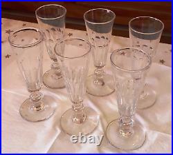 SUPERBE LOT DE VERRES EN CRISTAL DE BACCARAT 19e