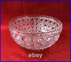 Saladier / coupe / jatte en cristal signé BACCARAT modèle DIAMANTS PIERRERIES