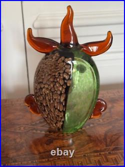 Sculpture verre BACCARAT CIRCA 1980 TRIBUTE PICASS0 époque de Mc Connico