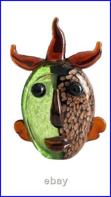 Sculpture verre BACCARAT CIRCA 1980 TRIBUTE PICASS0 époque de Mc Connico