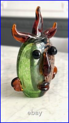 Sculpture verre BACCARAT CIRCA 1980 TRIBUTE PICASS0 époque de Mc Connico