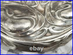 Seau a biscuit art nouveau cristal taillé baccarat Cookie bucket art & crafts