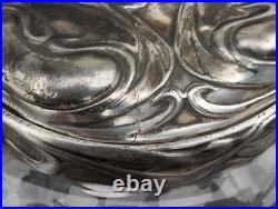 Seau a biscuit art nouveau cristal taillé baccarat Cookie bucket art & crafts