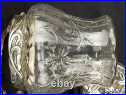 Seau a biscuit art nouveau cristal taillé baccarat Cookie bucket art & crafts