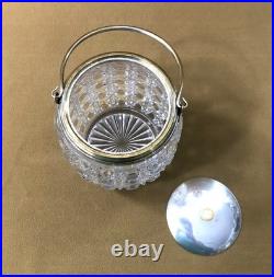 Seau à biscuit / pot à gâteau cristal signé BACCARAT modèle DIAMANTS PIERRERIES