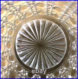 Seau à biscuit / pot à gâteau cristal signé BACCARAT modèle DIAMANTS PIERRERIES