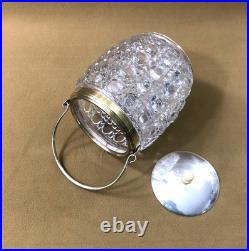 Seau à biscuit / pot à gâteau cristal signé BACCARAT modèle DIAMANTS PIERRERIES