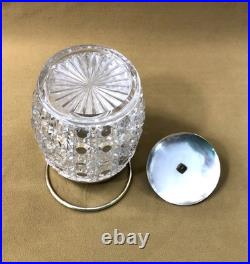 Seau à biscuit / pot à gâteau cristal signé BACCARAT modèle DIAMANTS PIERRERIES