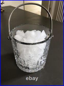 Seau à glace glaçons en cristal taillé de Baccarat modèle Piccadilly