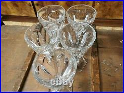 Série de 5 verres à eau en cristal de Baccarat modèle HARCOURT 15cm