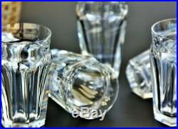 Série de 5 verres à whisky highball en cristal de Baccarat modèle Talleyrand