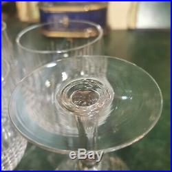 Série de 6 verres à eau cristal de Baccarat modèle Nancy