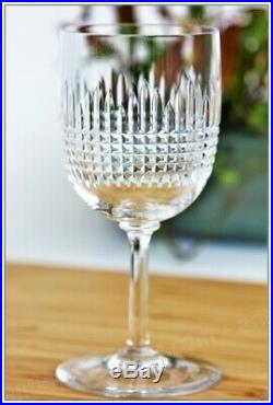 Série de 6 verres à eau en cristal de Baccarat modèle Nancy 15,5 cm
