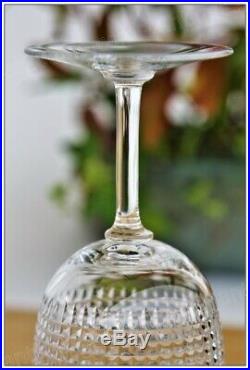 Série de 6 verres à eau en cristal de Baccarat modèle Nancy 15,5 cm
