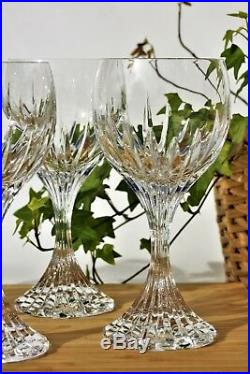 Série de 6 verres à vin n°3 en cristal de Baccarat modèle Massena