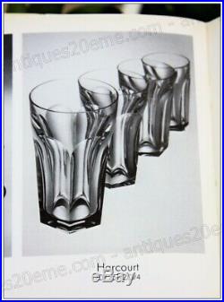 Série de 6 verres à whisky en cristal de Baccarat modèle Harcourt 9 cm