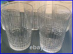 Série de 6 verres ou gobelets en cristal de Baccarat Nancy 25 cl 98 mm