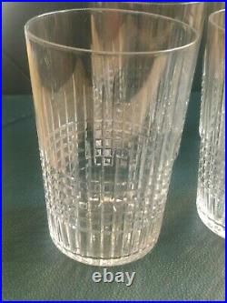 Série de 6 verres ou gobelets en cristal de Baccarat Nancy 25 cl 98 mm