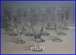 Série de verres en cristal de Baccarat modèle cote d'Azur