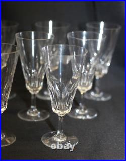 Série de verres en cristal de Baccarat modèle cote d'Azur