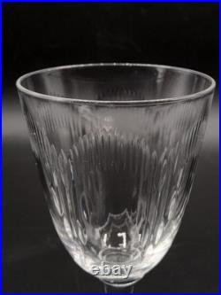 Série quatre verres à vin rouge cristal soufflé taillé Baccarat modèle Molière