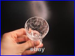 Service 6 verres carafe cristal Baccarat forme 6185 taile 6295 côtes vénitiennes