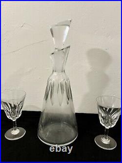 Service 8 verres à vin Et Carafe en cristal de Baccarat Cote d'Azur