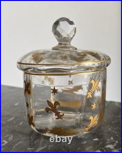 Service Cristal À Côtes Vénitiennes Baccarat 2 Carafes Verre Sucrier Plateau