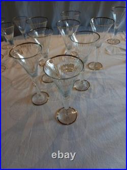 Service De Verres En Cristal Taillé De 1950 Baccarat 27 Verres
