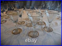 Service De Verres En Cristal Taillé De 1950 Baccarat 27 Verres