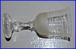 Service à Liqueur Cristal Baccarat Givré Dégagé à l'Acide Frise Grec Circa 1900
