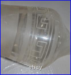 Service à Liqueur Cristal Baccarat Givré Dégagé à l'Acide Frise Grec Circa 1900