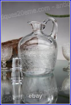 Service à apéritif, porto en cristal de Baccarat modèle Rohan Aperitif set