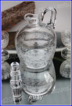 Service à apéritif, porto en cristal de Baccarat modèle Rohan Aperitif set