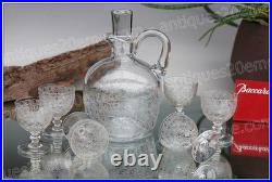 Service à apéritif, porto en cristal de Baccarat modèle Rohan Aperitif set