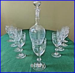 Service à liqueur Etoile en cristal Baccarat Saint Louis