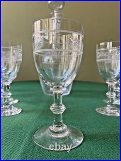 Service à liqueur Etoile en cristal Baccarat Saint Louis Service à liqueur Etoile en cristal Baccarat Saint Louis