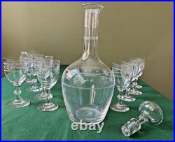 Service à liqueur Etoile en cristal Baccarat Saint Louis