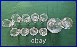 Service à liqueur Etoile en cristal Baccarat Saint Louis