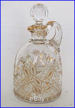 Service à liqueur en CRISTAL DE BACCARAT gravé doré gravure 4360 époque fin XIXe