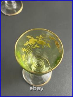 Service à liqueur en cristal Doré Baccarat Art Nouveau