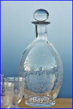 Service à liqueur en cristal de Baccarat modèle Riviera, Georges Chevalier