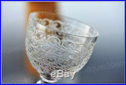 Service à porto en cristal de Baccarat modèle Rohan (carafe + 6 verres)