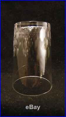 Service de 10 gobelets en cristal de Baccarat modèle Richelieu / grain d'orges