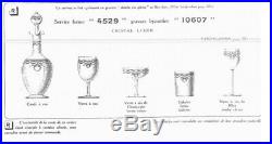 Service de 4 coupes à champagne en cristal de Baccarat gravure Byzantine, 1916