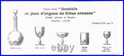 Service de 4 verres a eau en cristal de Baccarat modèle Jeux d'orgues