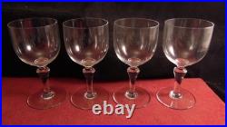 Service de 4 verres a vin rouge en cristal de Baccarat modèle Normandie H14.3