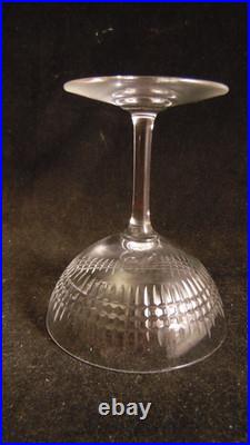 Service de 6 coupes a champagne en cristal de Baccarat Modèle Nancy
